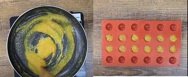 Step 3 Pour into molds Mango jelly