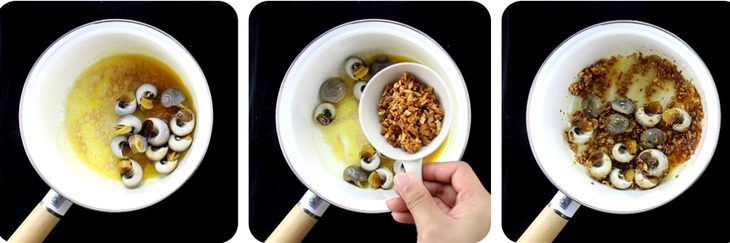 Step 3 Stir-fried snails with garlic