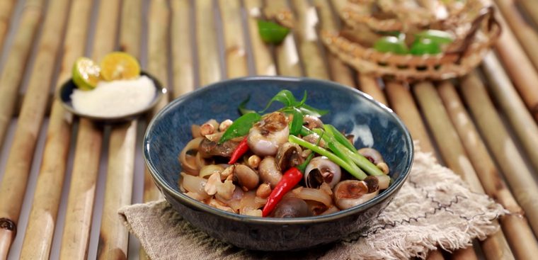 Step 4 Final product Stir-fried snails with tamarind