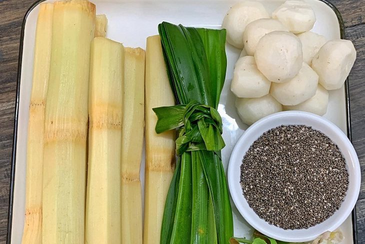 Ingredients for sugarcane juice