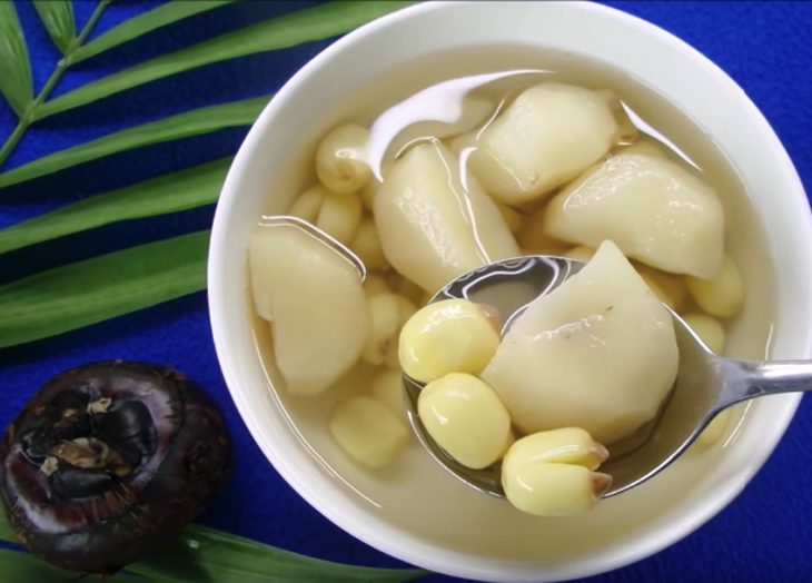 Step 4 Final Product Sugarcane Juice with Lotus Seeds