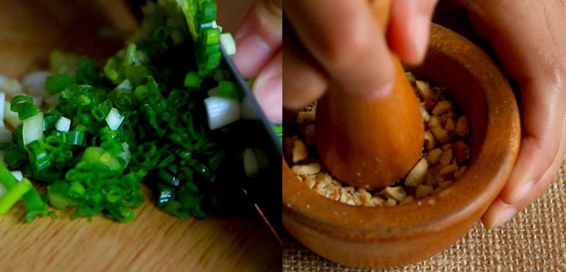 Step 1 Prepare the ingredients for Grilled Razor Clams with Scallion Oil