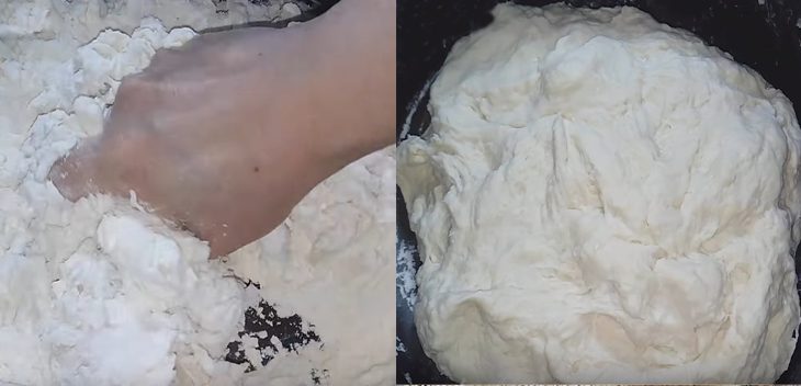 Step 1 Knead and ferment the Mì căn dough