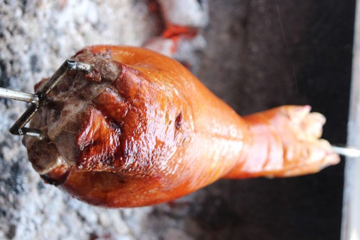 Step 2 Grill the Pork Leg Honey Glazed Pork Leg