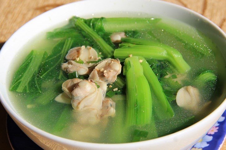 2 ways to cook clam soup with cabbage and coconut 02374