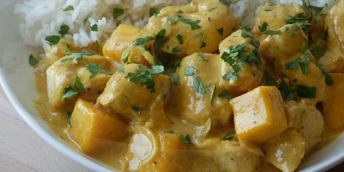 2 ways to cook curry dish with mango sauce and appealing steamed butter 06701