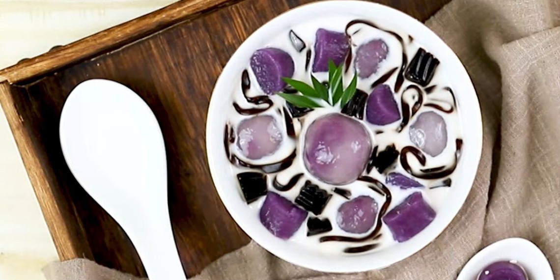 2 ways to cook delicious purple sweet potato porridge 15127