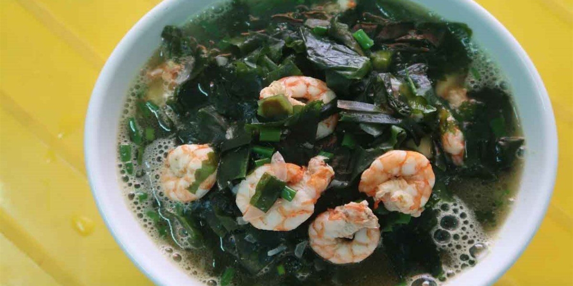 2 ways to cook sea weed soup with fresh shrimp and dried shrimp delicious steamed 05526