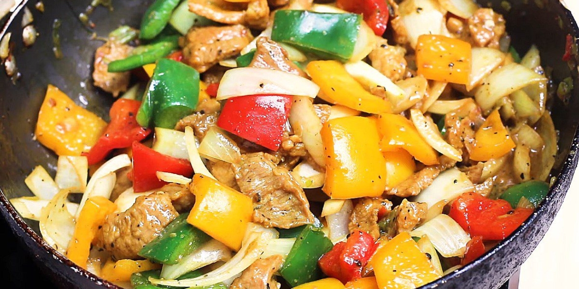 2 ways to make pork stir fried with pepper sweet sour delicious simple 15673