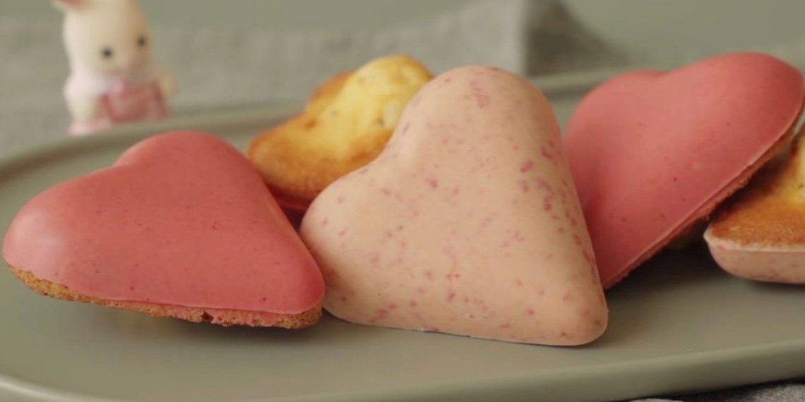 2 ways to make strawberry madeleines and super cute corn madeleines 09620