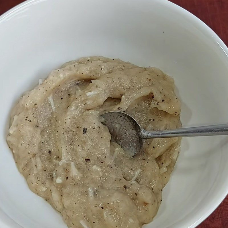 Step 2 Blend the mushrooms Fried mushroom cake