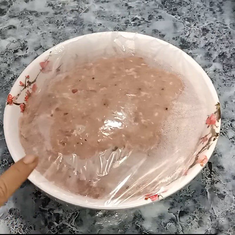 Step 2 Seasoning the filling Fish spring rolls