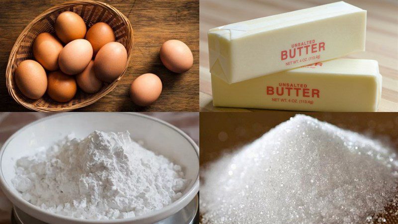 Ingredients for popcorn cookies and ghost cookies