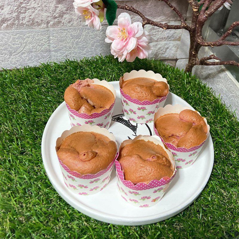 Step 6 Final product Beetroot cupcake