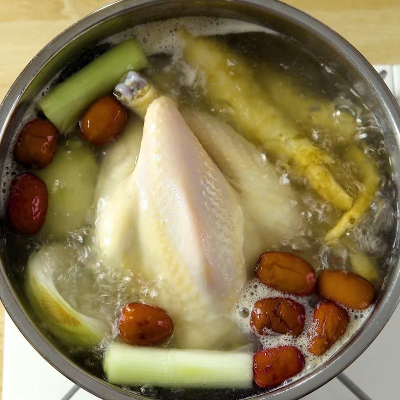 Step 4 Completion Ginseng Chicken Soup