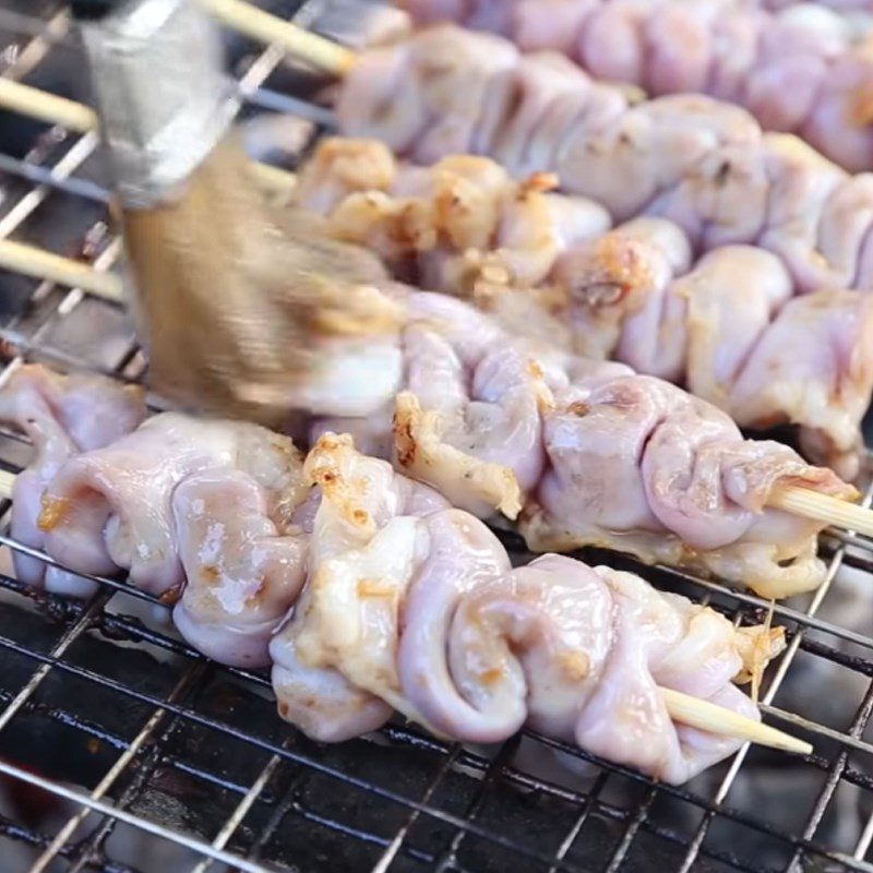 Step 4 Grilled Beef Intestines Grilled Beef Intestines