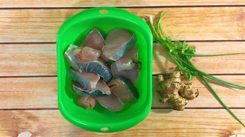 Ingredients for the dish 2 ways to make braised pomelo fish with ginger and fragrant