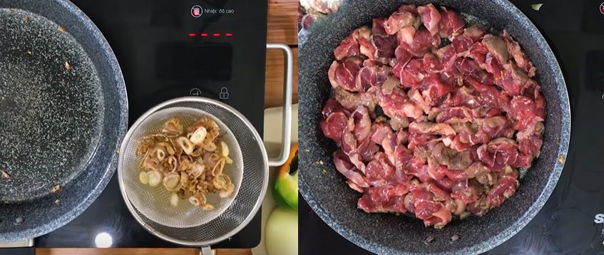 Step 2 Stir-fry the beef for Beef Salad