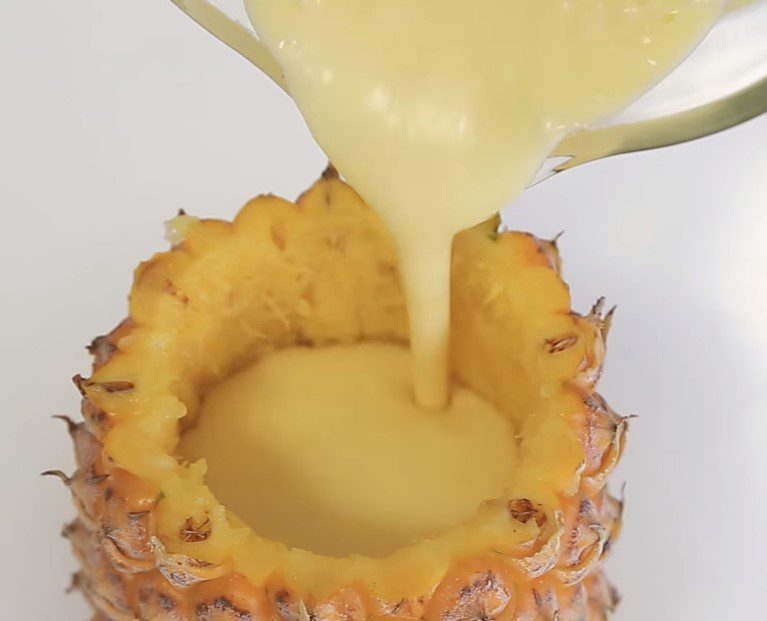 Step 3 Freeze the ice cream Pineapple Ice Cream