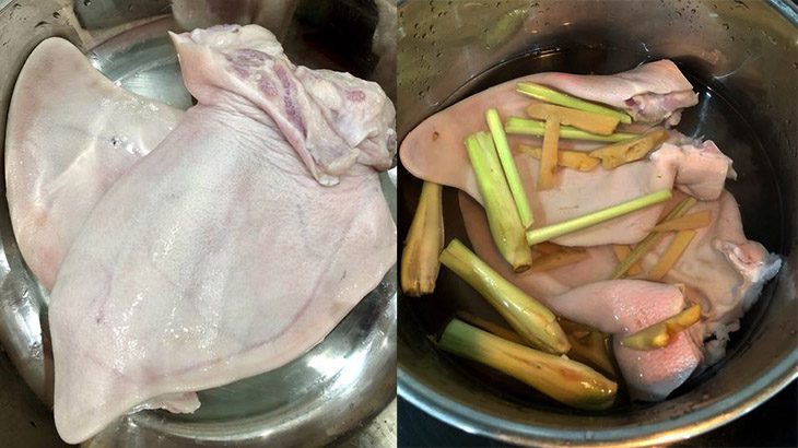 Step 1 Boil the pork ears Sweet and Sour Pickled Pork Ears