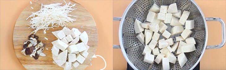 Step 1 Prepare the ingredients for Fried Taro-coated Fertilized Duck Eggs