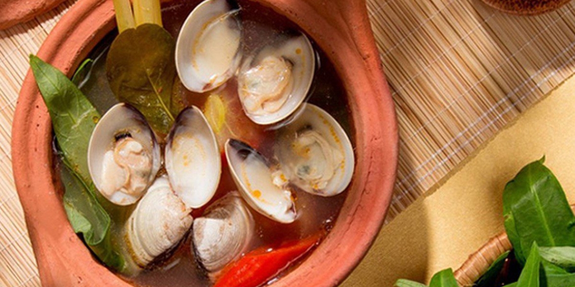 3 ways to make soup with clams and mussels cooked in sour taste delicious with rice 01495