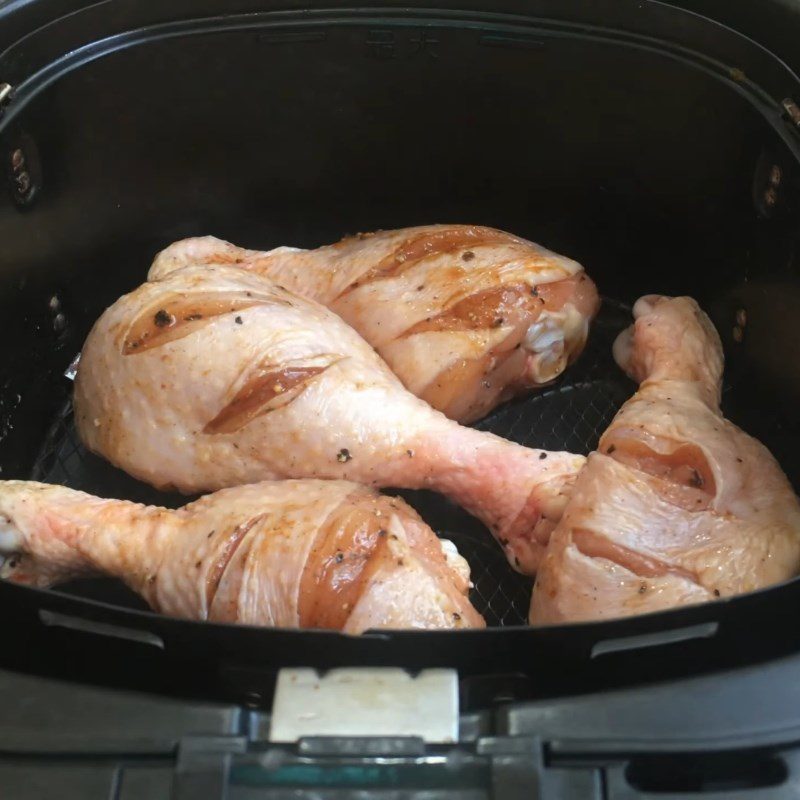 Step 4 Grill the Chicken Chicken wrapped in spinach using an air fryer