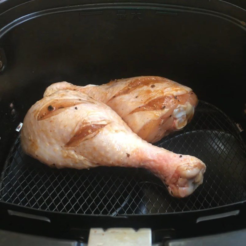 Step 4 Grill the Chicken Chicken wrapped in spinach using an air fryer