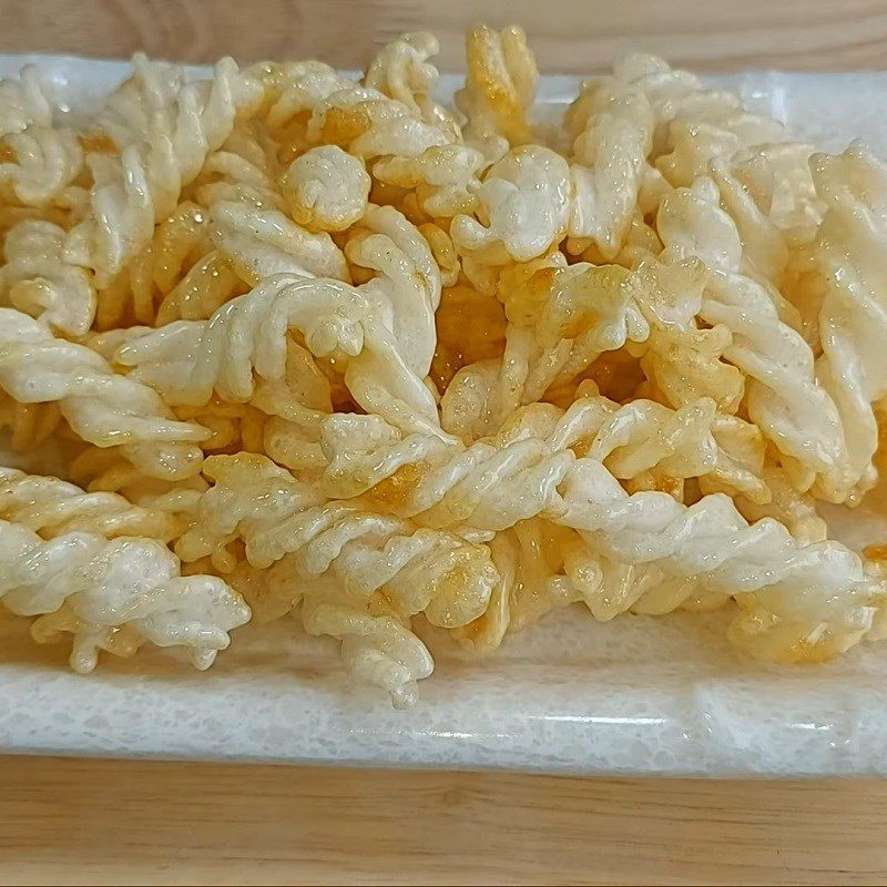 Step 4 Completion Fried noodles with sugar