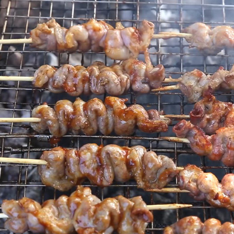 Step 4 Grilled Beef Intestines Grilled Beef Intestines