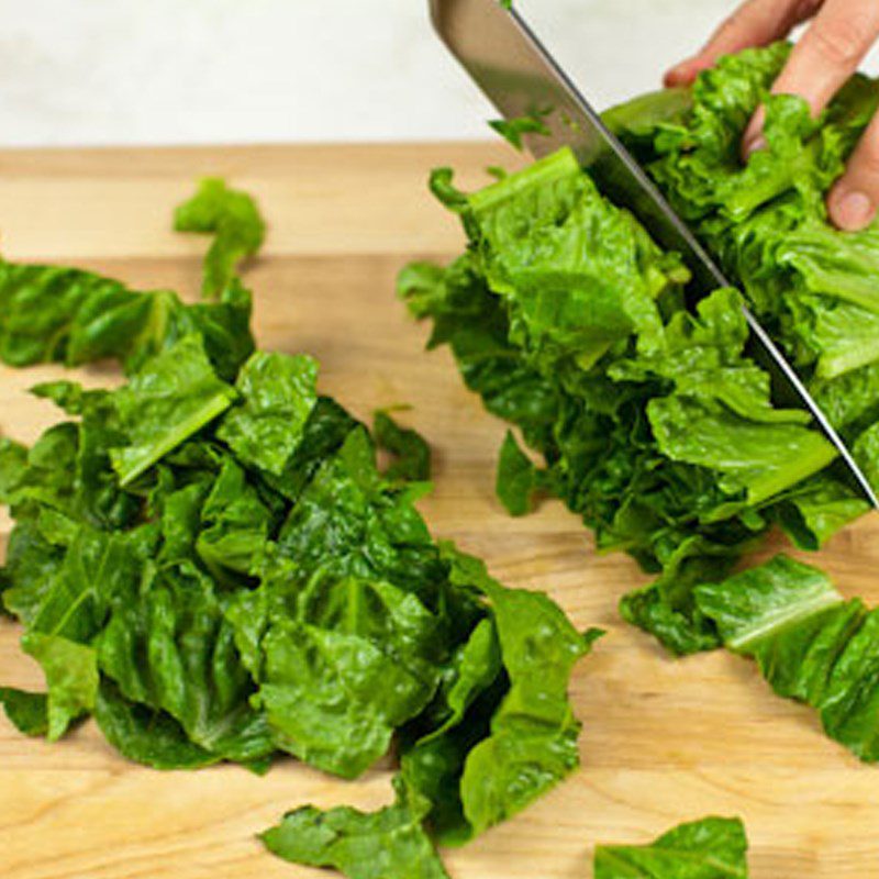 Step 1 Prepare Ingredients for Vegetarian Lettuce Soup