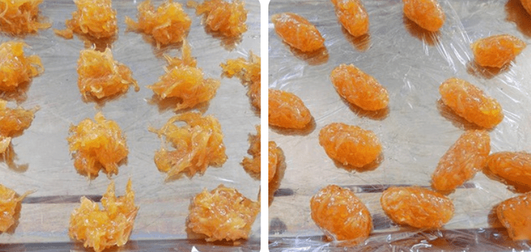 Step 3 Candy Wrapping Ginger Pineapple Candy