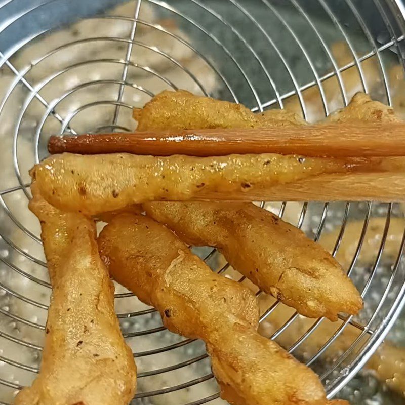 Step 4 Fried Mushroom Cake Crispy Fried Mushroom Cake