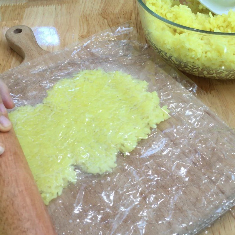 Step 5 Wrap chicken with sticky rice Sticky rice chicken in an air fryer