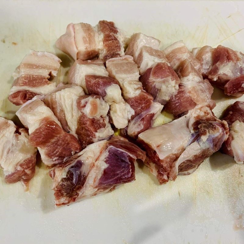 Step 1 Prepare ingredients for Braised pork with quail eggs and coconut water