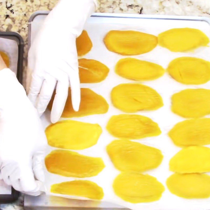 Step 4 Completion Dried mango using an oven