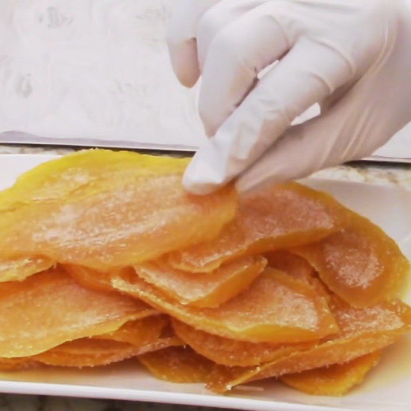 Step 4 Completion Dried mango using an oven