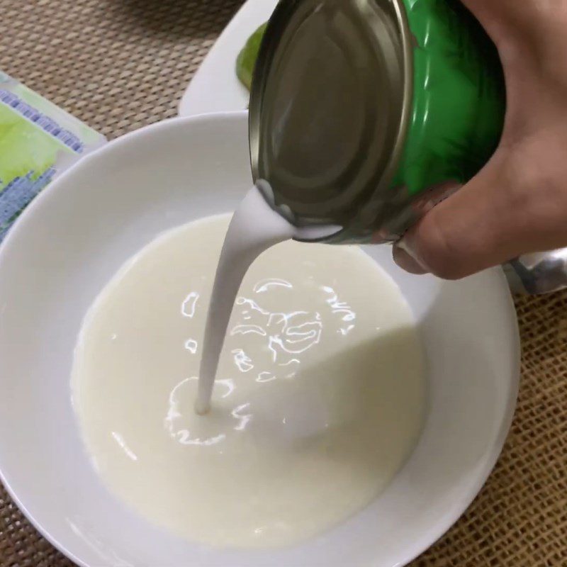 Step 3 Mix the coconut milk mixture Avocado Banana Ice Cream