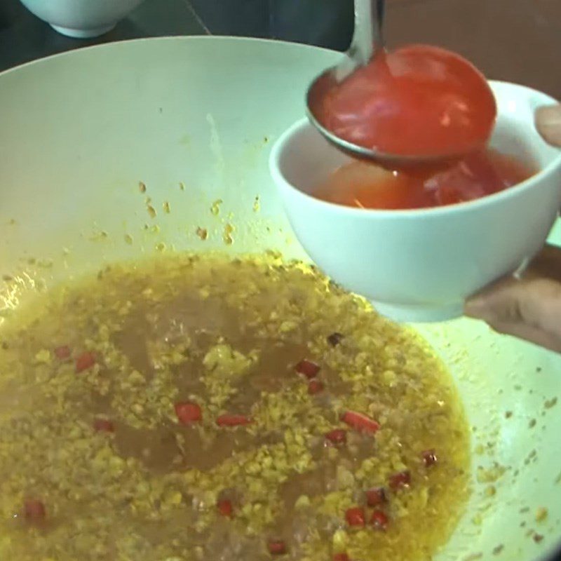 Step 2 Make the sauce for fish with fermented soybean