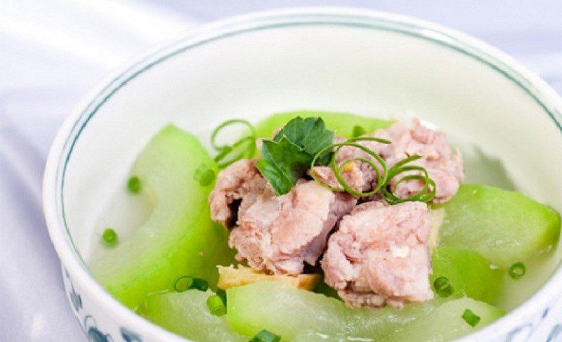 Winter melon soup with pork ribs