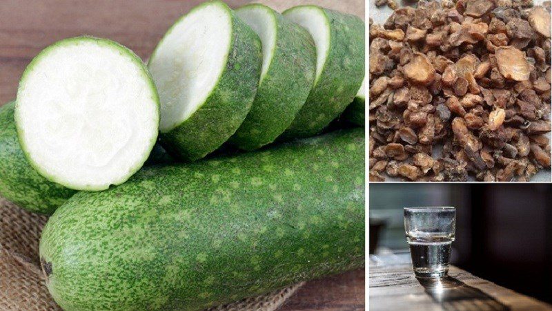 Preparing ingredients for making winter melon extract method 1