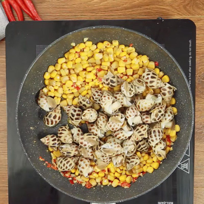 Step 3 Sautéed Snails Corn Sautéed Snails