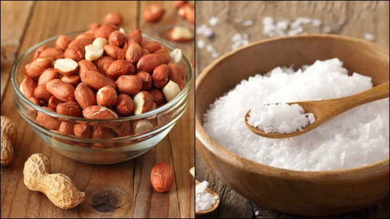 Ingredients for roasted peanuts using an air fryer