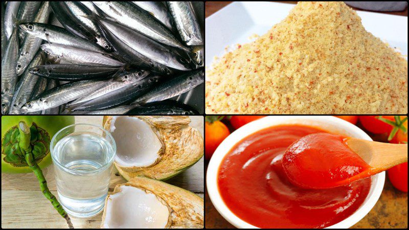 Ingredients for Braised Mackerel with Sugar Cane