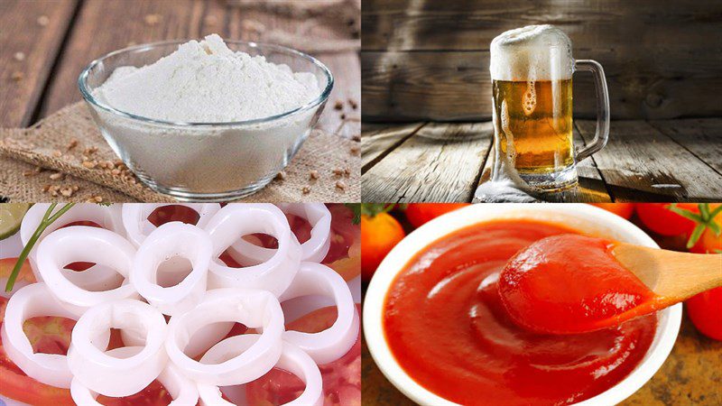 Ingredients for beer pizza without baking powder