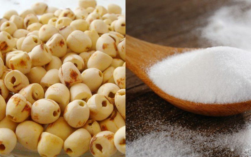 Ingredients for Fresh and Dried Lotus Seed Jam