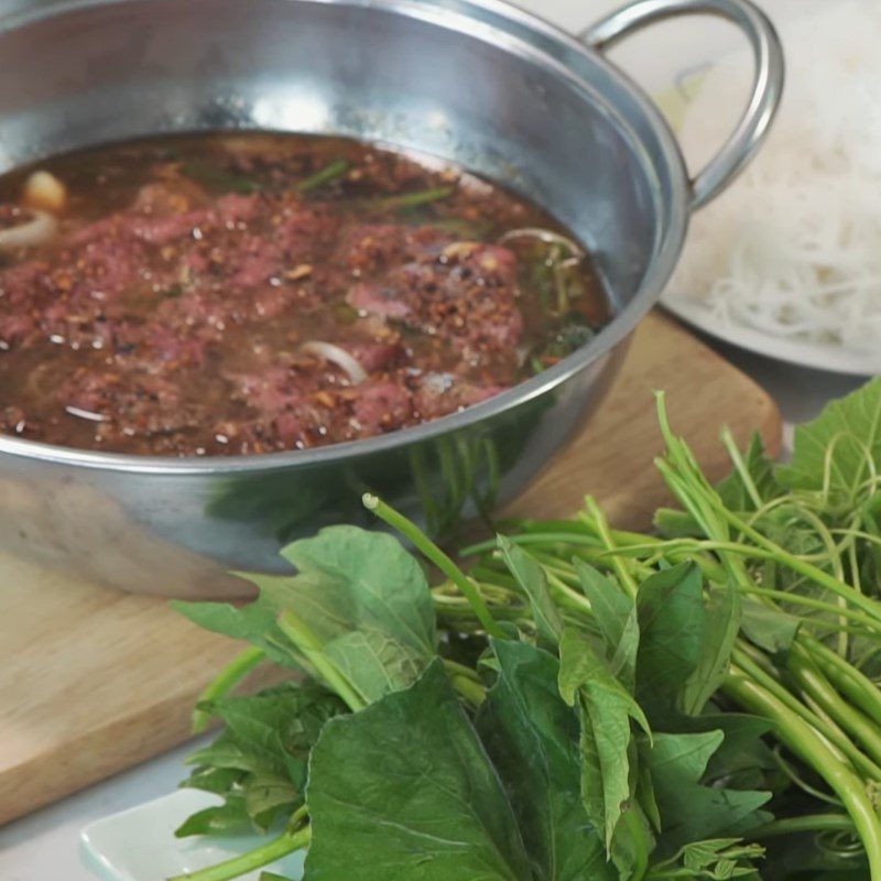 Step 3 Final Product Hotpot Beef with Shrimp Paste