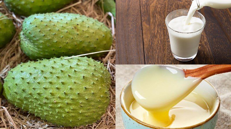 Ingredients for soursop yogurt