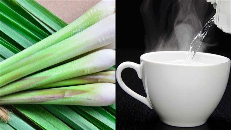 Ingredients for lemongrass tea