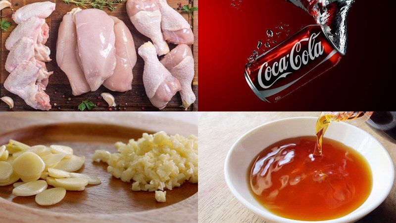 Ingredients for Coca Fried Chicken